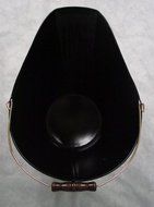 Deluxe Fireplace Hearth Ash Coal Hod Bin Bucket Carrier &amp; Shovel Set - BLACK N4