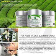 Nature's Blueprint Organic Japanese Matcha Green Tea Powder (1 oz Tin) - Ceremonial Grade N2