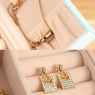 Gifts formom-Butterfly Travel Jewelry Display Storage Box Earring Ring Case Bracelet Organizer Best Gifts for... N9