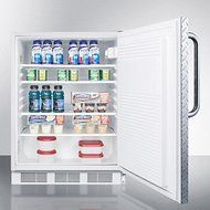 Summit AccuCold AL750DPL 24&quot; 5.5 Cu. Ft. Capacity Freestanding All-Refrigerator with Automatic Defrost Adjustable... N4
