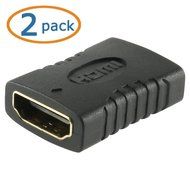 HDMI Adapter, WOVTE&reg; Premium GOLD Series HDMI Female/Female Coupler - 2 Pack N4