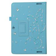KAKA(TM) 3D Handmade Rhinestone Crystal PU Leather Stand Folding Protective Tablet Case Cover For Acer Iconia... N54
