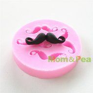 Mom&amp;pea 0608 Mustache Shaped Silicone Mould for Fondant Cake Sugar Paste Cake Decoration 3d Cake Toppers Mold... N2