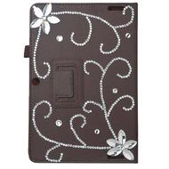 KAKA(TM) 3D Handmade Rhinestone Crystal PU Leather Stand Folding Protective Tablet Case Cover For Acer Iconia... N56