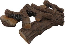 Moda Flame 22&quot; Oak Ceramic Fireplace Gas Logs - 6 Piece N3