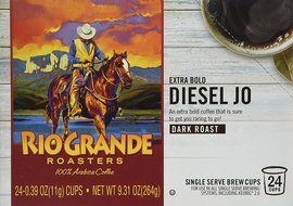 Rio Grande Roasters Premium Dark Coffee Single Serve K-Cup, 80 Count (Compatible with 2.0 Keurig Brewers) N3