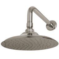 Kingston Brass K136A8CK Victorian 8-inch Diameter Brass Showerhead with 12-inch Shower Arm, Satin Nickel by Kingston...