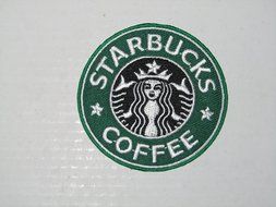 Starbucks Coffee Logo Embroidered Iron on Patches From Thailand
