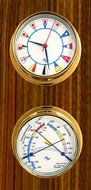 White Flag 5.75 Cabin Gift Set presented in a Leather Finish Felt Lined Gift Box with Clock and Comfort Meter