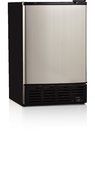 Midea HS-36I Compact Single Reversible Door Ice Maker, 1.0 Cubic Feet, Stainless Steel