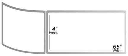 3 Inch Core - 4 x 6.5 Zebra Compatible Direct Thermal Labels 1 Roll for Zebra Industrial Printer S4M Z4M 105SE... N3