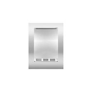Summit CT66JSSHHADA: ADA compliant refrigerator-freezer for freestanding use, with white cabinet, stainless steel...