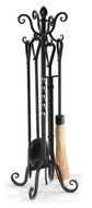 Pilgrim Home and Hearth 19007 Napa Forge Victorian Fireplace Tool Set, Brushed Pewter