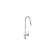 Franke FF2180 Semi-professional Pull-Out Spray Single-handle Kitchen Faucet, Satin Nickel by Franke