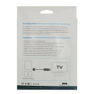 Dock connector to HDMI Cable support IOS 8.0 up,Demupai Male to Male 30 pin cable to HDMI cable 5.5 feet in white... N2
