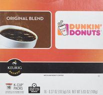 32 Count - Dunkin Donuts Original Flavor Coffee K-Cups For Keurig K Cup Brewers (2 boxes of 16 k cups) N3