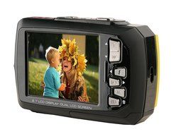 Ivation 20MP Underwater Shockproof Digital Camera &amp; Video Camera w/Dual Full-Color LCD Displays &ndash; Fully Waterproof... N10