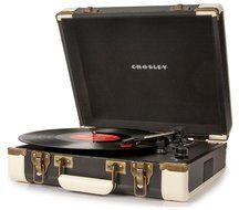 Crosley CR6019A-BR Executive Portable USB Turntable with Software for Ripping &amp; Editing Audio, Brown &amp; Black N11