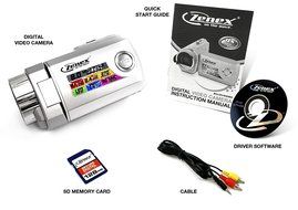Zenex ZN-DV5280 Digital Camera with 4 x Optical Zoom and 2.4-Inch LCD Screen White N2