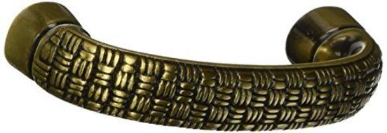 MNG Hardware 14610 3-Inch C/C 3 1/2-Inch Overall Rattan Pull, Satin Antique Brass by MNG Hardware
