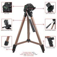 DURAGADGET Sturdy Collapsible Tripod with Extendable Legs for Nikon - D90, D800, D300s N6