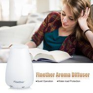 Finether 100ML Aroma Essential Oil Diffuser Ultrasonic Aromatherapy Purifier Humidifier Air Mist and 7 Color Changing... N10