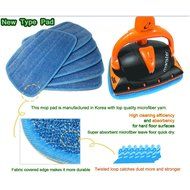 [A-TOP] 9.4 x 13.4&rdquo; Microfiber Steam Mop Pads Euroflex Monster &amp; Hann (Pack of 4)