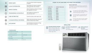 Impecca IWA25-QS30 24,000/23,600 BTU/H Electronic Control Hybrid Window &amp; Through-the-Wall Air Conditioner N24