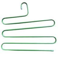 MuLuo Multifunction Serpentine S-type Multi-Layered Magic Pants Hanging Pants Rack Pants Folder green s N2