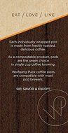 Wolfgang Puck Coffee, Provence, French Roast, 9.5 Gram Pods-18-Count (Pack of 3)