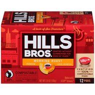 Hills Bros Coffee Gourmet Medium Roast, 12 Compostable Single Serve Cups, 3.8 Ounce N2