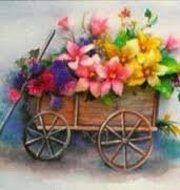 MRS LEE&#039;S PAPER ART PROJECT PACKET - FLORAL WAGON by Mrs. Lee
