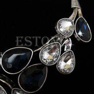 Charm Fashion Jewelry Chain Pendant Crystal Choker Chunky Statement Bib Necklace N2