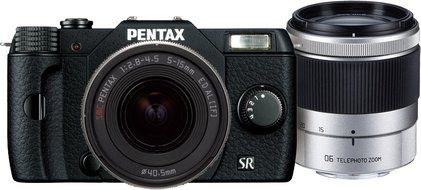 Pentax Q10 12.4 Mp Digital Camera - Black (Kit W 5-15mm Lens 15-45mm Lens) N2