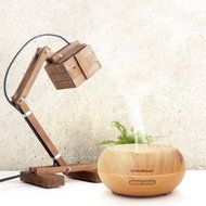 InnoGear 200ml Aromatherapy Essential Oil Diffuser, Wood Grain