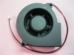 2 pcs Brushless DC Blower Fan 7530S 12V 2 Wires 75x75x30mm Sleeve-bearing Skywalking N2