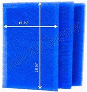 Dynamic Air Cleaner Replacement Filter Pads 17 x 18 Refills (3 Pack)