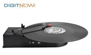 DigitNow! 33，45 speed Portable USB Vinyl Turntable Play&amp;Record to Mp3 CD Converter, Supports Windows/Mac N3