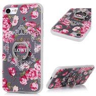 Badalink iPhone 7 Case (4.7&quot;) 360 Degree Rotating Ring Holder Kickstand Shockproof Soft TPU Rubber Bumper Frame... N44