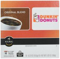 32 Count - Dunkin Donuts Original Flavor Coffee K-Cups For Keurig K Cup Brewers (2 boxes of 16 k cups) N5