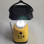 iRonsnow IS-039 Solar Hand Crank Emergency LED Camping Hiking Lantern Flashlight with FM Radio &amp; Siren, 500mAh... N6