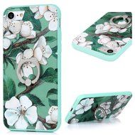 Badalink iPhone 7 Case (4.7&quot;) 360 Degree Rotating Ring Holder Kickstand Shockproof Soft TPU Rubber Bumper Frame... N50