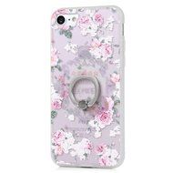 Badalink iPhone 7 Case (4.7&quot;) 360 Degree Rotating Ring Holder Kickstand Shockproof Soft TPU Rubber Bumper Frame... N54