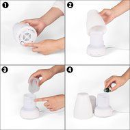 Essential Oil Diffuser, Mxsaver Portable Aroma Therapy 100ML Humidifier with 7 Color LED Lights N2