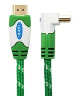 2-PACK Ultra Clarity 10 FEET Cable HDMI 2.0 4K 60Hz Cord with Right Angle Connector Plug 3D HD Ethernet with (... N2