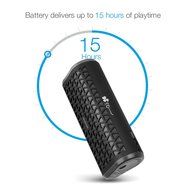 EC Technology 6W Bluetooth Speaker, up to 10 Hours Playtime for Smartphones, PC - Black N4