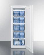 Summit UF877L 22" AccuCold Series Upright Freezer with 5.8 cu. ft. Capacity Factory Installed Lock Wired Shelves...