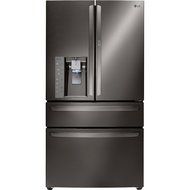 LG LMXS30776D 36" Black Diamond Series 30 Cu. Ft. French Door Refrigerator with CustomChill Drawer, Slim SpacePlus... N3