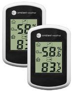 Ambient Weather WS-03 Compact Indoor Temperature and Humidity Monitor, 1-Pack N2