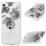 Badalink iPhone 7 Case (4.7") 360 Degree Rotating Ring Holder Kickstand Shockproof Soft TPU Rubber Bumper Frame... N60